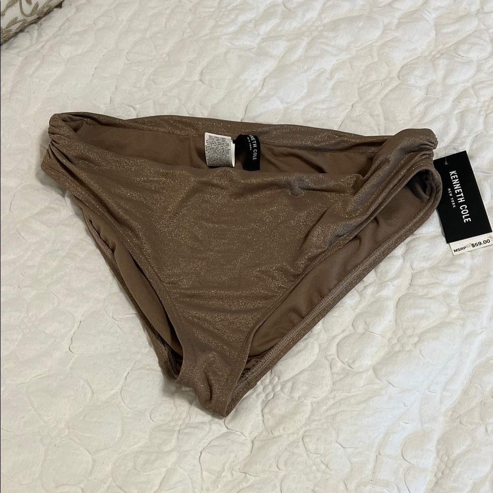 Kenneth Cole Shimmering Tan Bikini Bottom